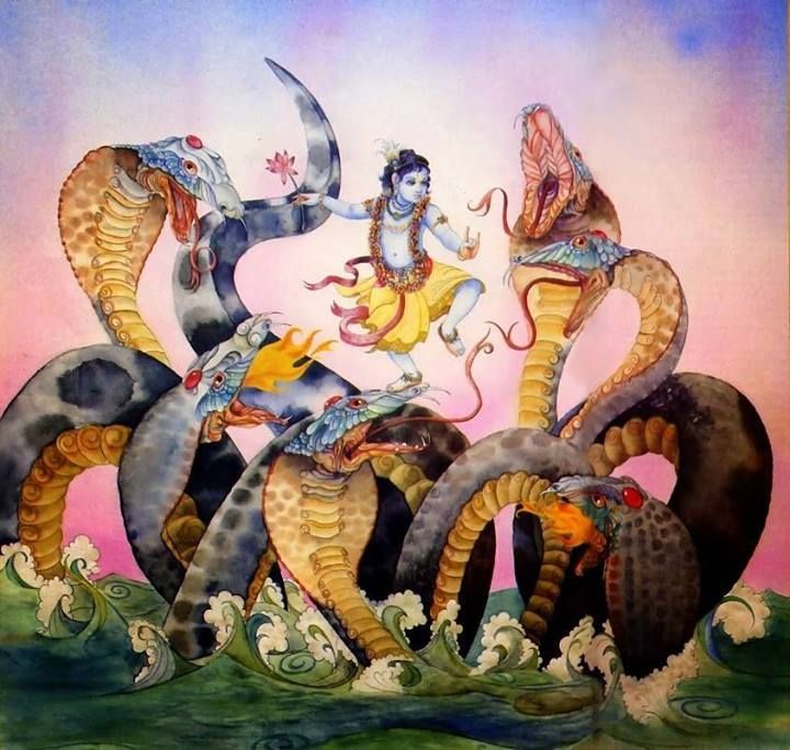Sanskrit Song On Krishna Kaliya